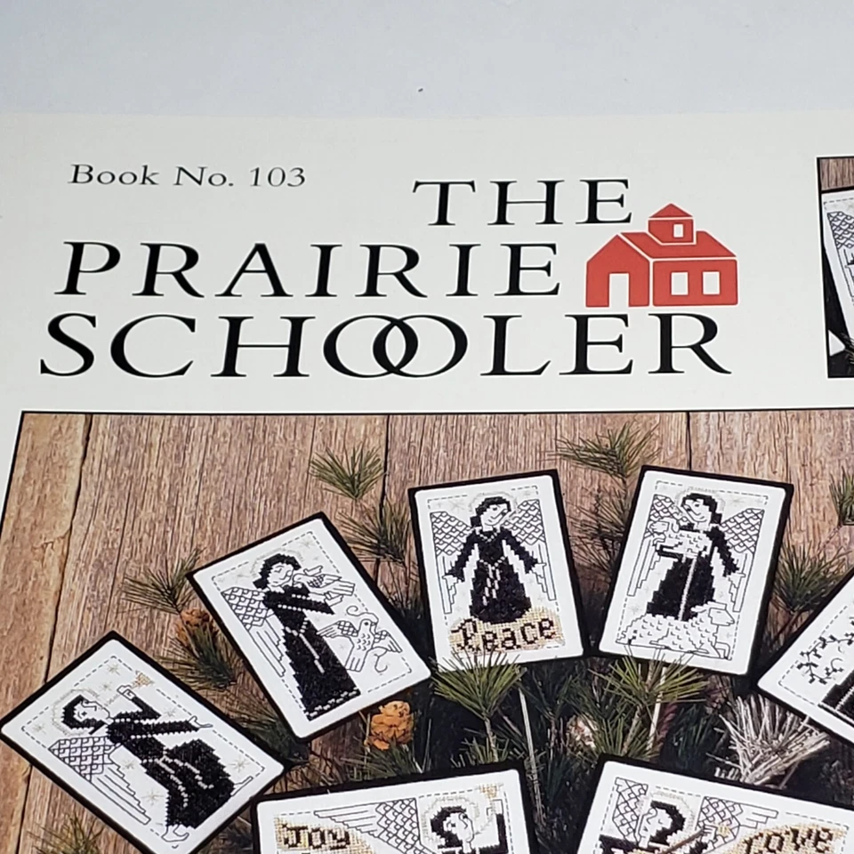 The Prairie Schooler Blackwork Angels Counted Cross Stitch Pattern Book No 103 - Image 2 of 4