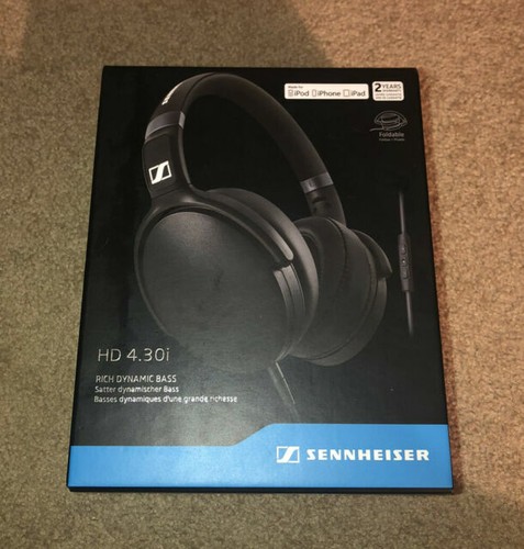 Sennheiser HD 4.30i Black Over-Ear Wired Foldable Headphones w/ Microphone  | eBay