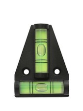 TRIXES 2 Way Mini Black Spirit Level NEW Small Caravan T Bubble Levelling Tool