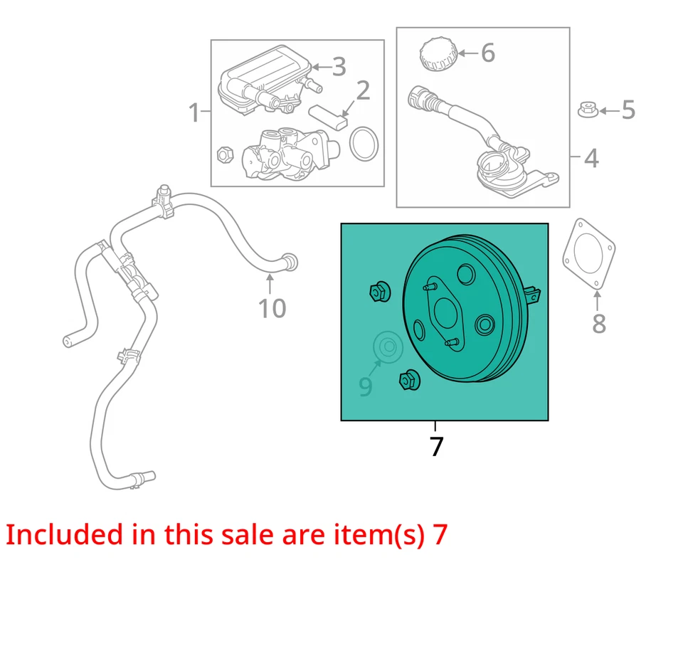 Ford Fiesta 2012 potenciador de freno OEM 124 k millas - LKQ380984202 Foto 4 de 4