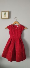 Dress Party Girls Wonder Nation Color Red 7 Embellished Neck Style Party New