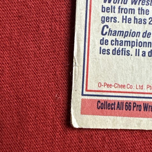1985 OPC OPEE CHEE Titan Sports # 1 Hulk Hogan WWF Sports Card - Picture 17 of 21