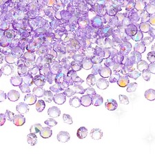 Pour 16800 Pcs Confetti Diamant pour Mariage, 3mm Faux Diamant (Violet Clair)