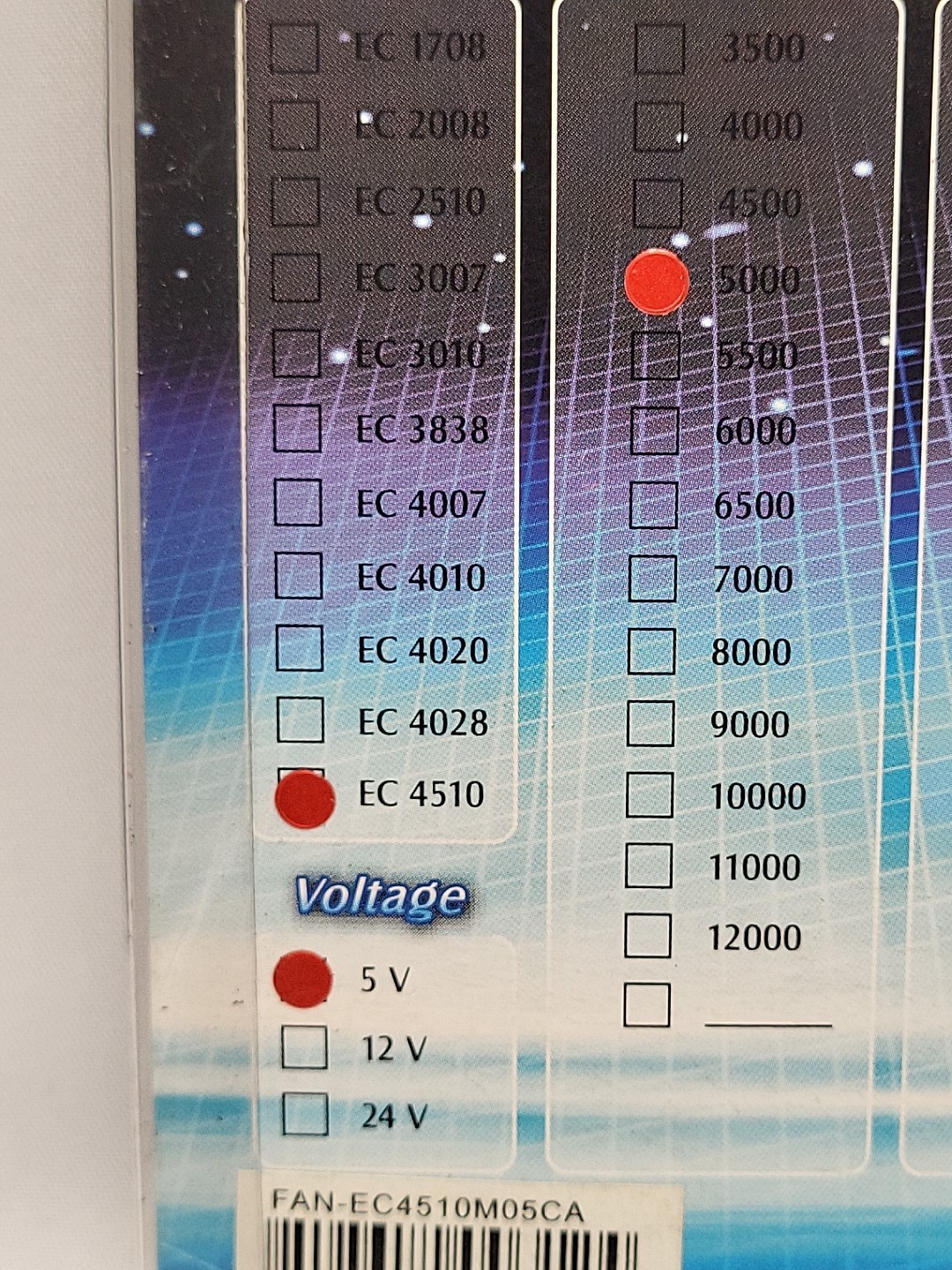 Evercool DC Fan EC4510M05CA Lot of 2 DC 5 Volt New