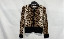Red Valentino Women's Multicolor Leopard Cardigan Size Small