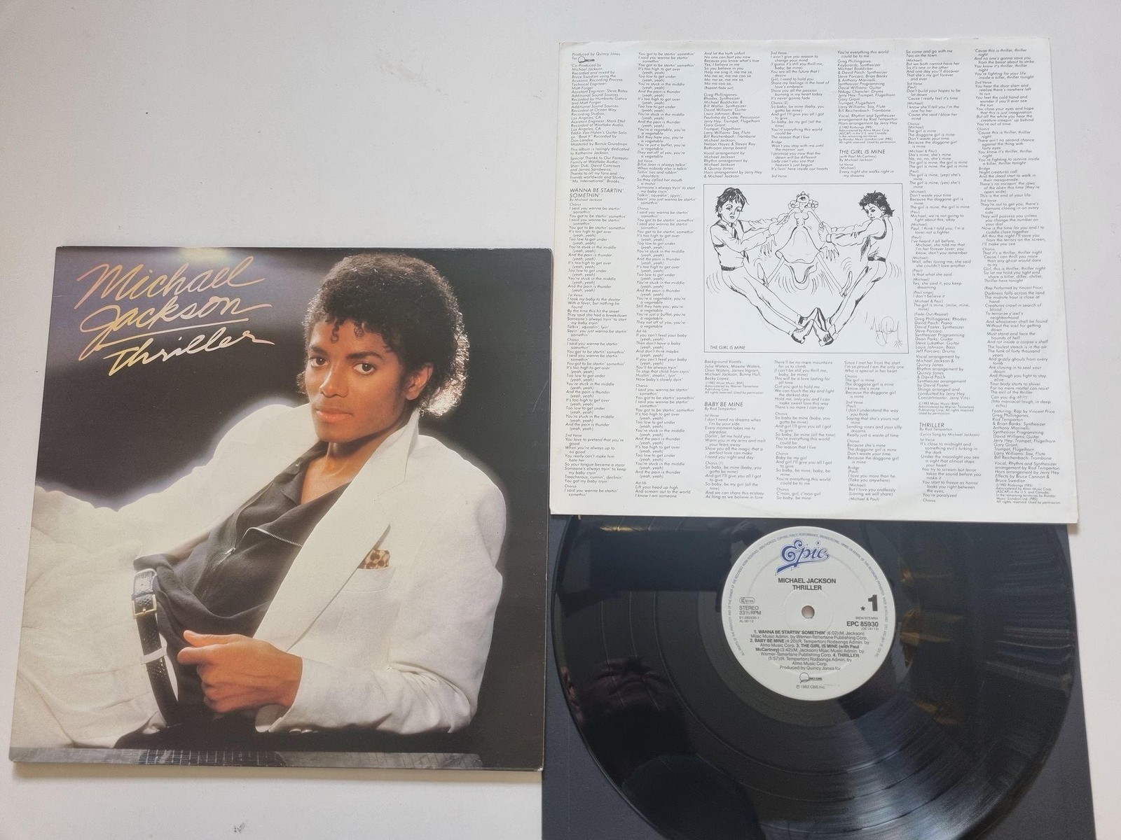 Michael Jackson - Thriller Vinyl LP Europe/ PRESSUNG VON 1986