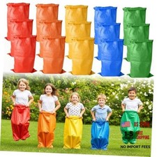 Yard Games for Kids Adults - Color Potato Sack Race Bags Set for Outdoor 5