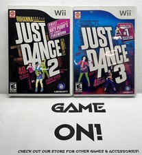 Wii Just Dance Game Bundle - Just Dance 2 3 - Complete w/ Manual - Free Shipping