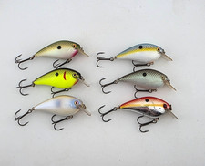 (6) Strike King KVD 1.5 Square Bill Crankbait Fishing Lures Lot of 6