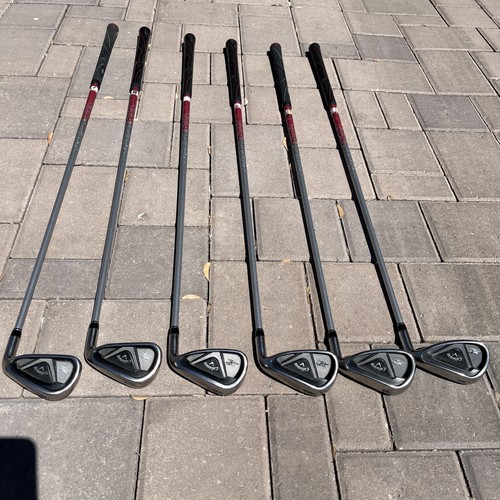 Callaway X2 Hot iron Set 6-PW+AW Ladies W Flex Pink/Gray Graphite Shaft 6 Clubs