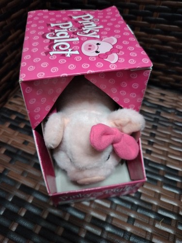 Walking Toy Pig Plush Pinky Piglet Bow Girl Toy Bacon Bits Animated Sounds Oinks - Picture 7 of 10