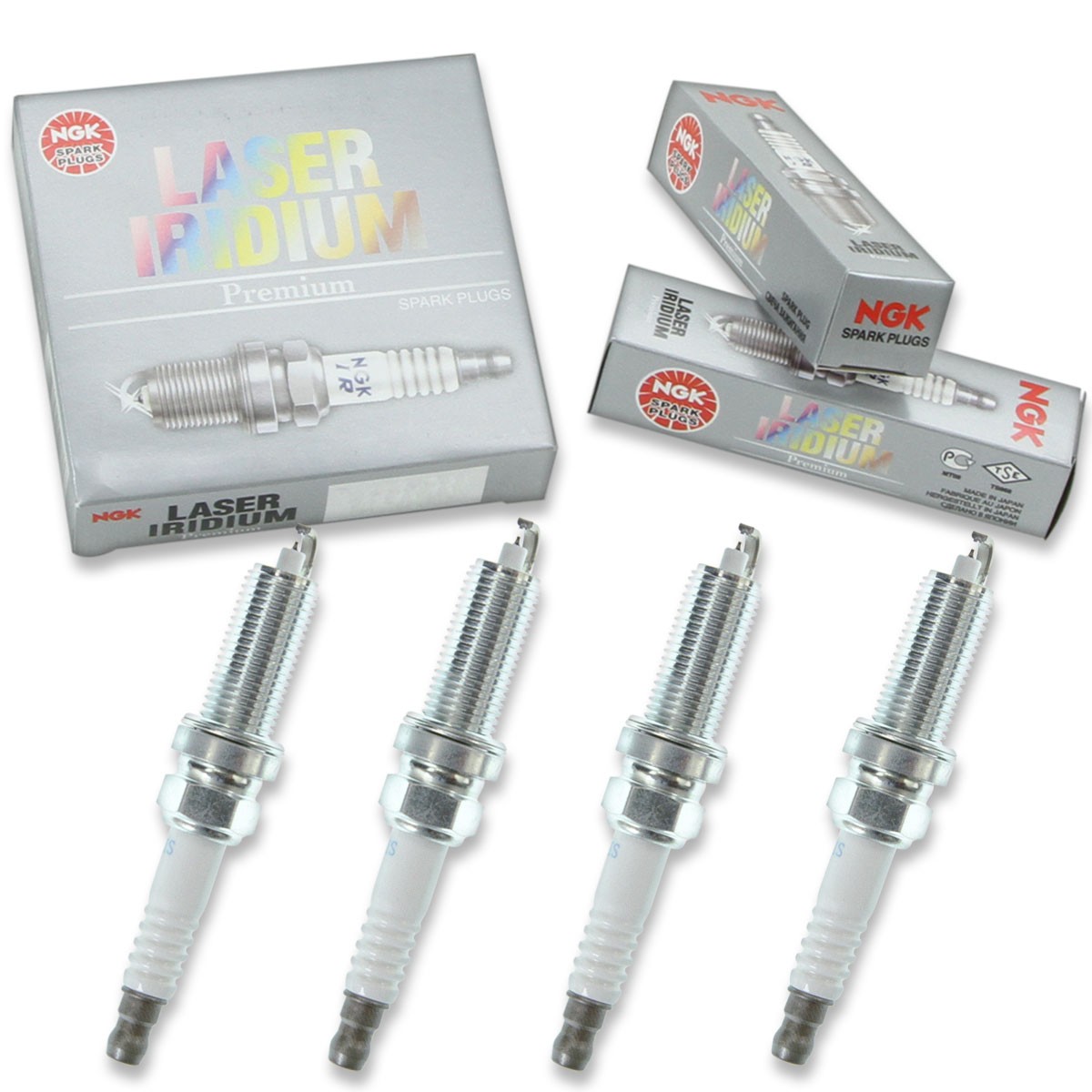 4 pc NGK Laser Iridium Spark Plugs for 2013-2019 Subaru Outback 2.5L H4 jl