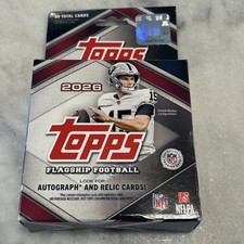 Topps 2026 Flagship Football NFL Trading Card Box 45 Cards Rookie - Incomplete