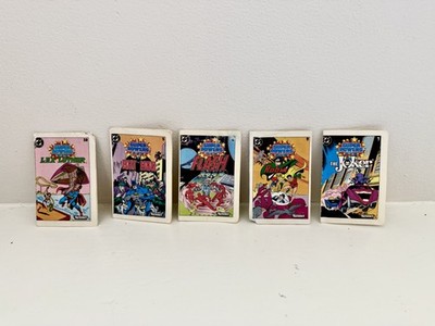 Vintage Kenner 1983 DC Super Powers Action Figure MINI COMIC BOOK LOT of 5