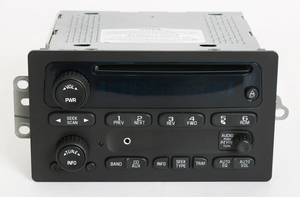 Reproductor de CD de radio AM FM para camioneta Chevy GMC 03-05 actualizado con entrada auxiliar 10357894 Foto 2 de 4