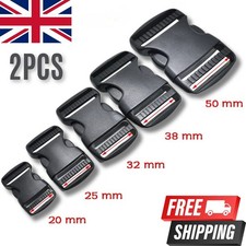 20/50mm Plastic Release Buckle Fastener Backpack Side Release Clip Webbing Strap