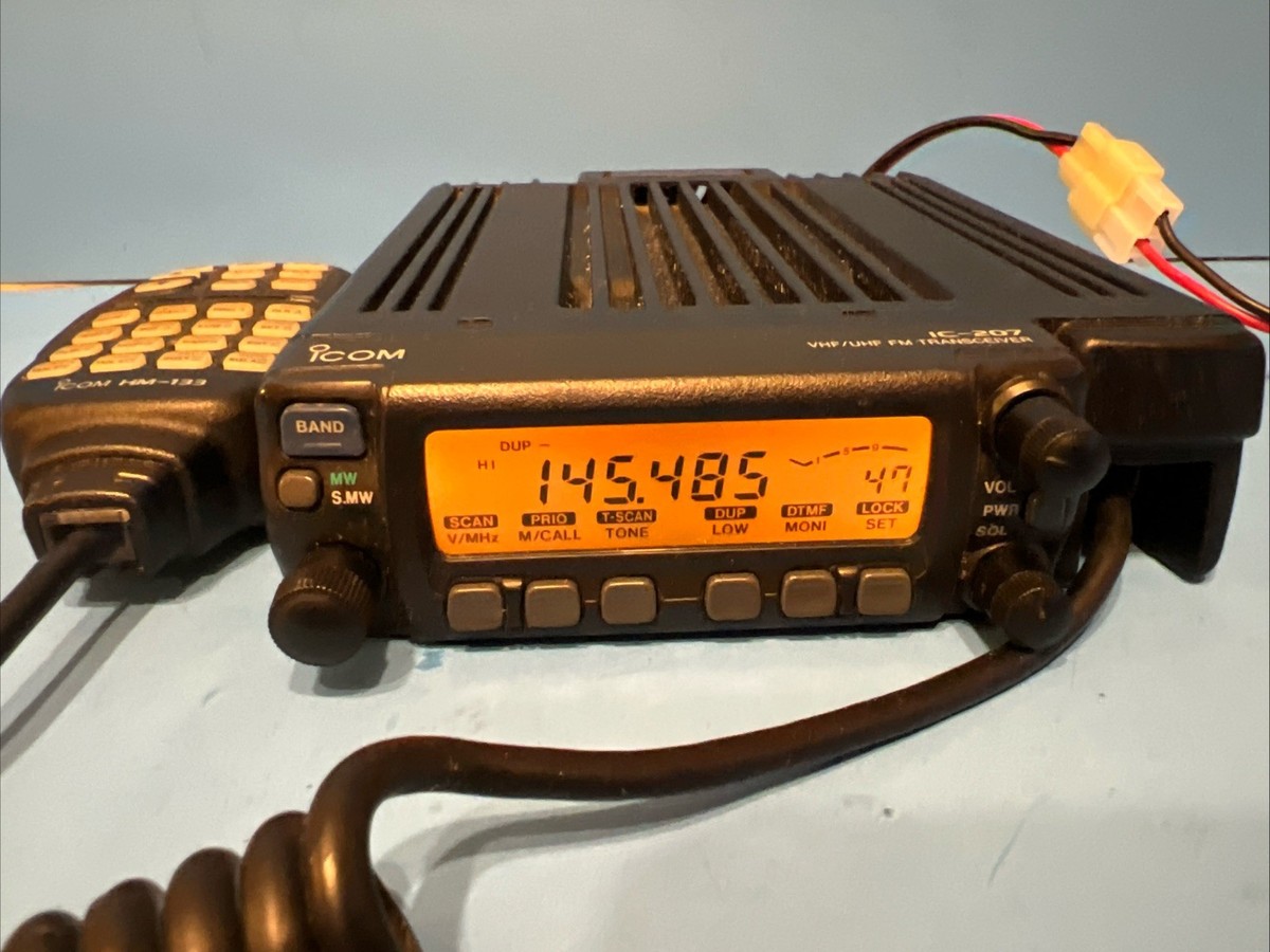 ICOM IC-207H Dual Band VHF/UHF Mobile Transceiver 2 M /70cm Ham