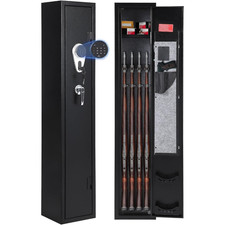 Pro Heavy Duty 8-Rifle Safe Digital Lock Adjustable Shelves Locking Drawer Steel