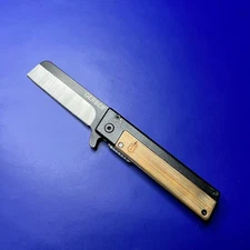 Gerber Quadrant Pocket Knife Frame Lock Plain Edge Blade