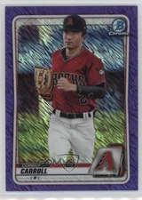 2020 Bowman Chrome Prospects Purple Shimmer Refractor Corbin Carroll #BCP-222