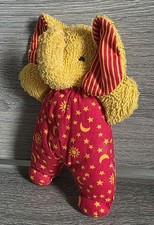 ❤️ Stofftier * Kuscheltier * Sigikid * Elefant * Frottee * rot/gelb * Vintage❤️