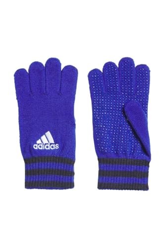 Guanti unisex in pelle sintetica con chiusura a strappo: 9,5, Blu