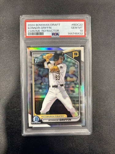 2024 Bowman Draft Chrome Konnor Griffin #BDC-22 Chrome Refractor RC  PSA 10 1st