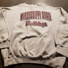 Mississippi State Bulldogs Vintage Vtg 90's Crewneck Sweatshirt MSU XL Tultex
