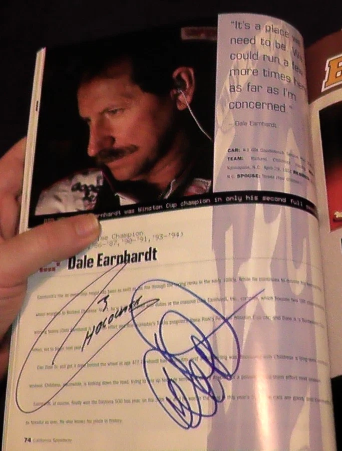 25+ Dale Earnhardt Sr Autograph In other Nascar Autographed Items