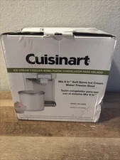 NEW Cuisinart ICE-45RFB 1-1/2-Quart White Ice Cream Maker Freezer 1.5 Qt BOWL