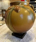Roseville Pottery Pinecone Spherical Ball Globe Vase #745-7