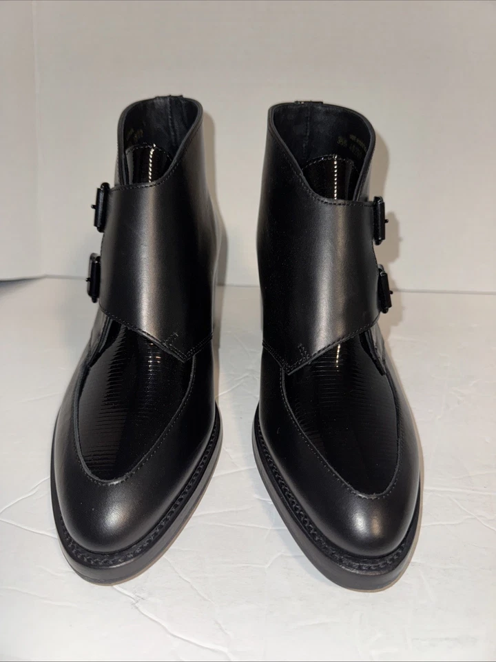 Botín de tacón medio The Office Of Angela Scott Miss Joan 35 1/2 color negro AS167BLK Foto 2 de 4