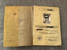 NVA Wehrpaß Glocksin 1964 - Pionier Btl. 6, Schütze, Unteroffizier Eintrag.DDR