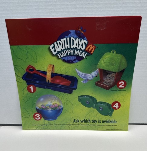 Earth Days McDonald’s Happy Meal Display Complete & Matching Translite! VTG 1994 - Picture 8 of 10