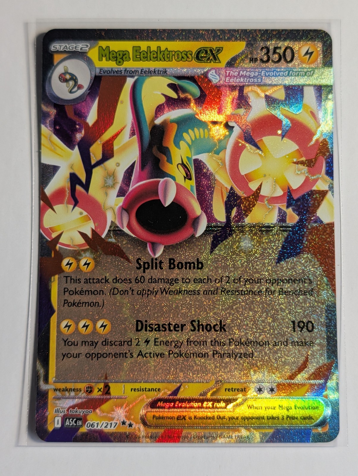 Mega Eelektross ex 061/217 Me: Ascended Heroes Holo