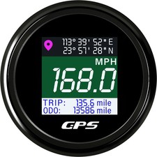 52mm Digital Gps Speedometer Gauge With Lcd Odometer For Car Boat Motorcycle Us