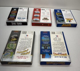 Time Lord, Marble Madness, Digger, World Games, Jordan NES CIB, lotto giochi x 5