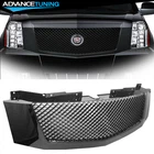 For 07-14 Cadillac Escalade EXT ESV Black Mesh Front Bumper Grill Grille