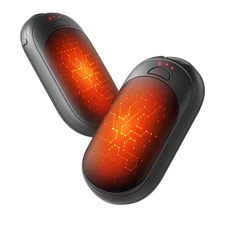 2-Pack Magnetic Rechargeable Hand Warmers – Ultra-Slim Portable Electric Heater