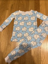 Little Sleepies OG Elephant Long Sleeve Pajama Set Size 12-18M