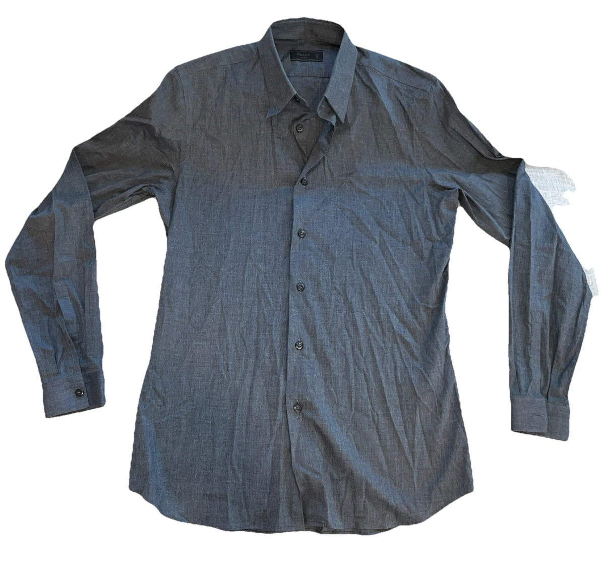 PRADA Long Sleeve Black Shirts for Men for sale | eBay