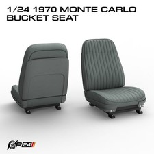 116th Scale 1970 Monte Carlo Seats 3d Printed