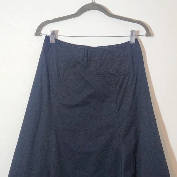 Falda midi de algodón negra Uniqlo línea A talla 4 Foto 4 de 4