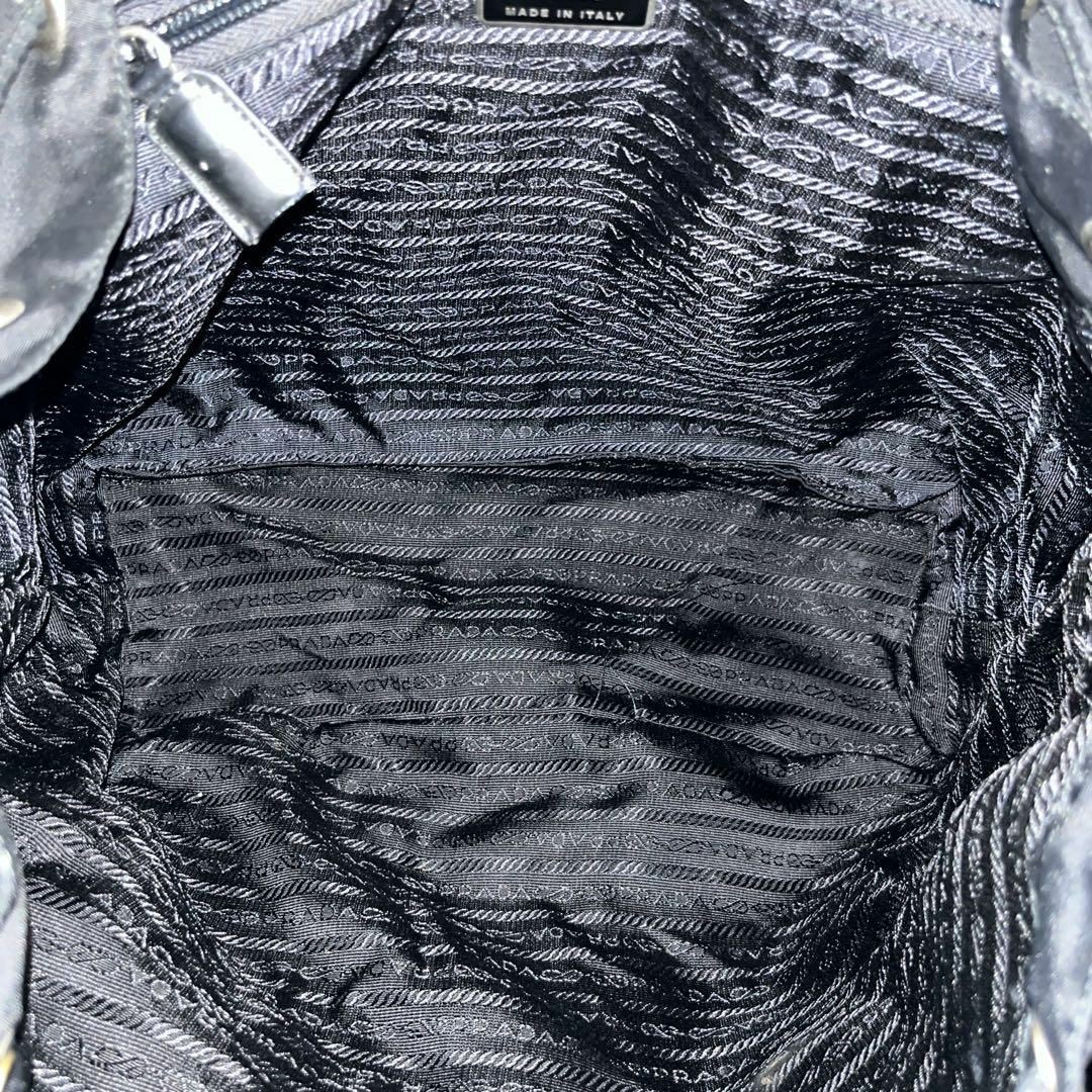 Prada Backpack Triangle Logo Drawstring Backpack … - image 10