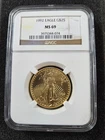 🌟 1992 $25 1/2 oz American Gold Eagle Coin NGC MS69 Scarce Vintage Date
