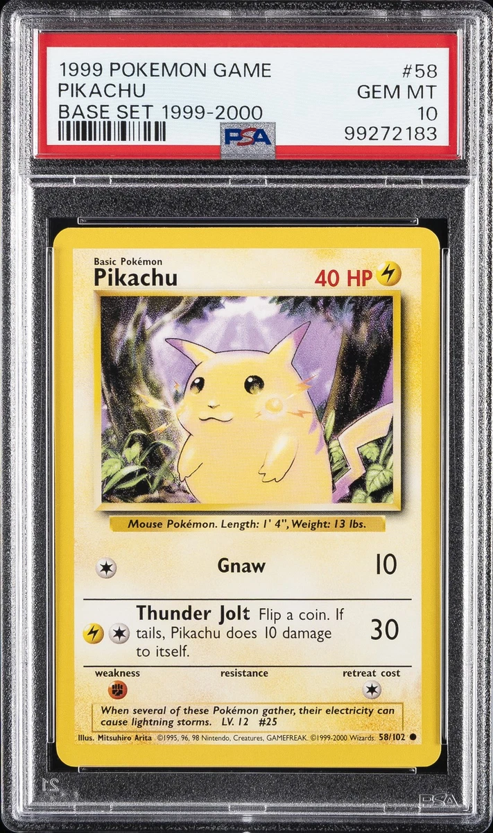 Pikachu Pokémon TCG Professional Sports Authenticator (PSA