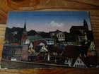FLENSBURG CATHOLIC CHURCH AND NEW HIGH SCHOOL POSTCARD FROM 1925? KRUPPA MILL