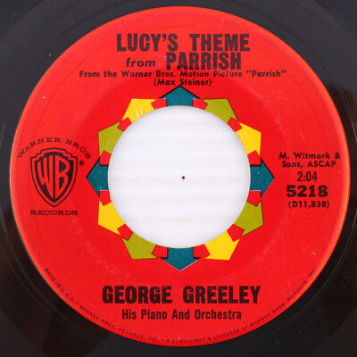 George Greeley - Lucy's/Allison's Theme From ''Parrish'' - 1961 45 rpm Record 5218