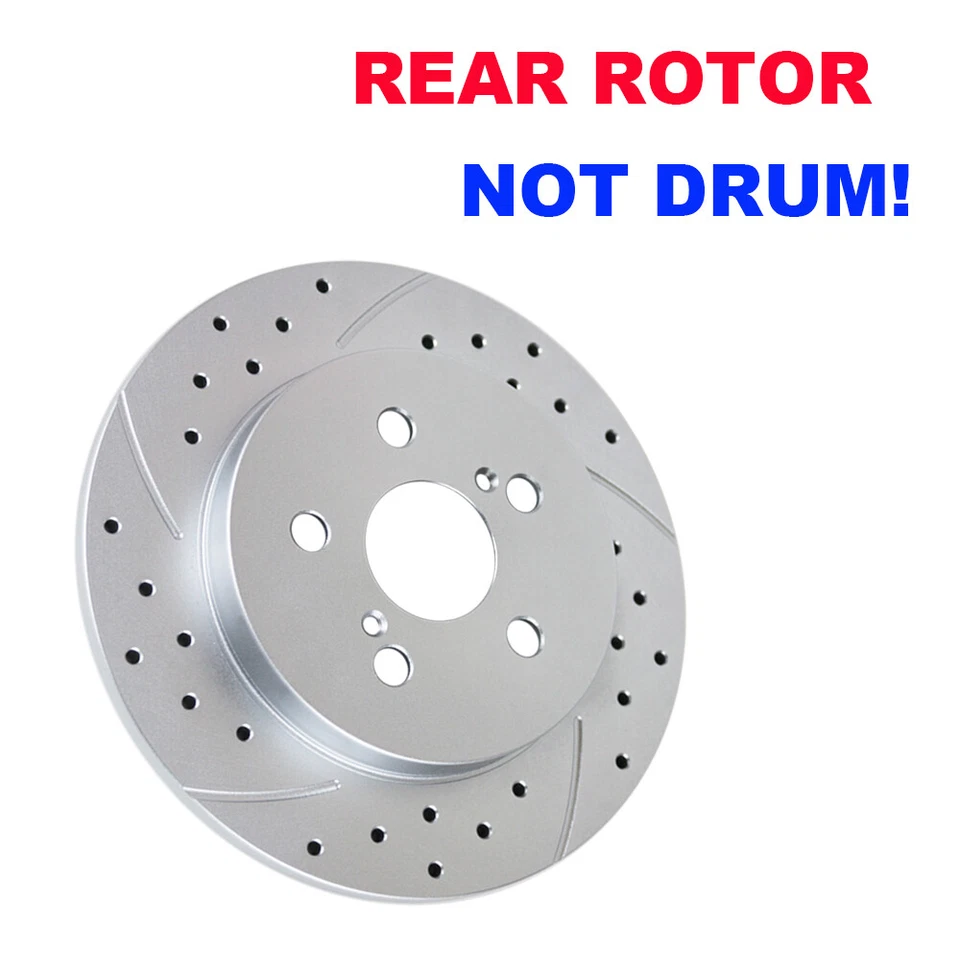 Kit de pastillas de freno de rotores de freno traseros para rotor Corolla Matrix PONTIAC Vibe SCION XD Foto 2 de 4