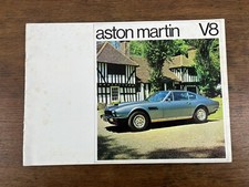 Vintage Aston Martin V8 Specs Brochure